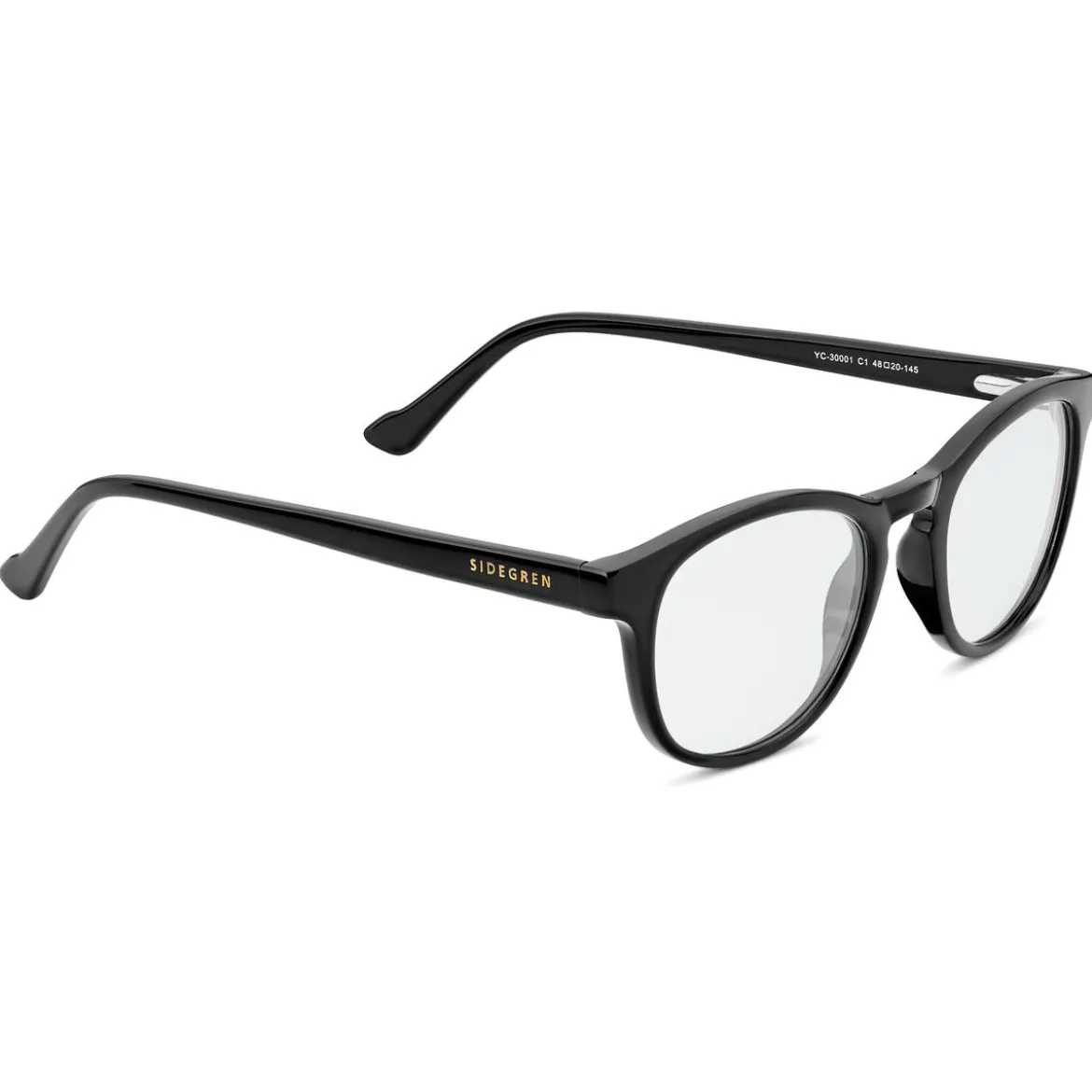 Classic | czarno-niebieskie okulary z przezroczystymi soczewkami blokującymi światło