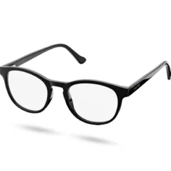 Classic | czarno-niebieskie okulary z przezroczystymi soczewkami blokującymi światło