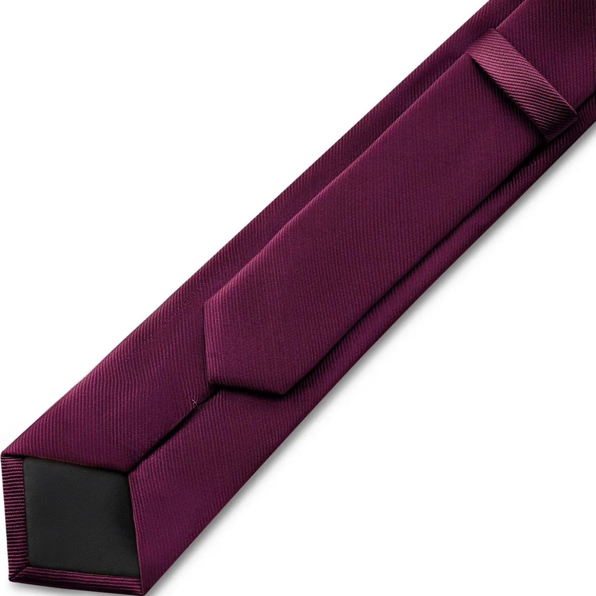 8 cm karmazynowy krawat rypsowy