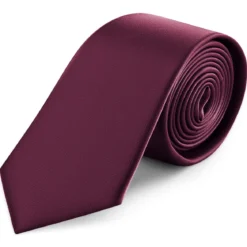 8 cm karmazynowy krawat satynowy
