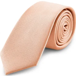 8 cm różano-różowy krawat rypsowy