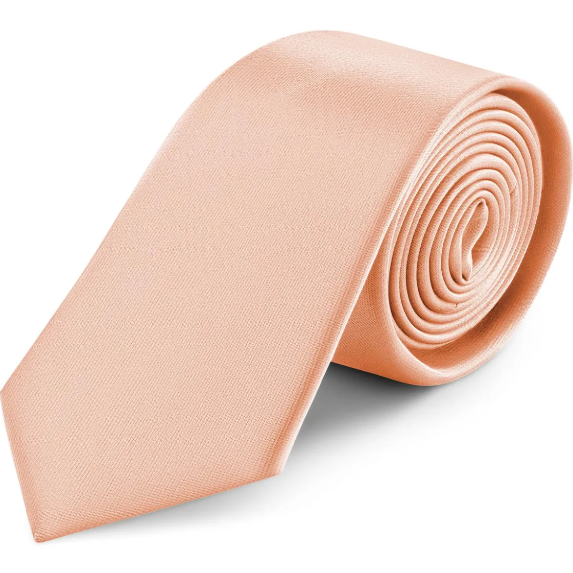 8 cm różano-różowy krawat satynowy