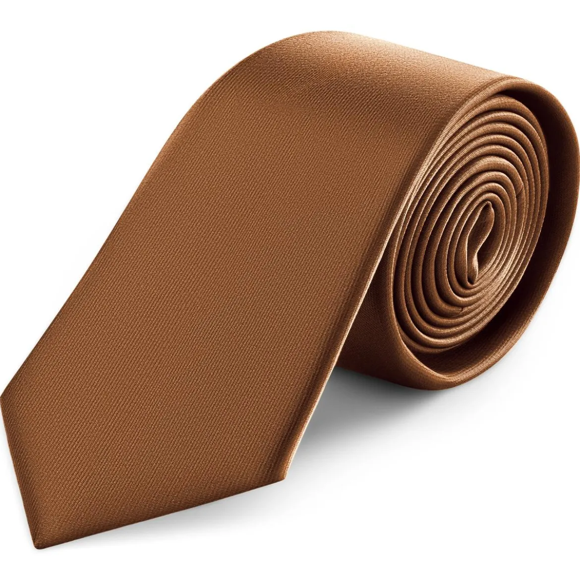 8 cm rdzawy krawat satynowy
