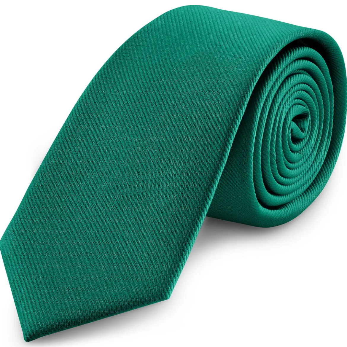 8 cm szmaragdowozielony krawat rypsowy