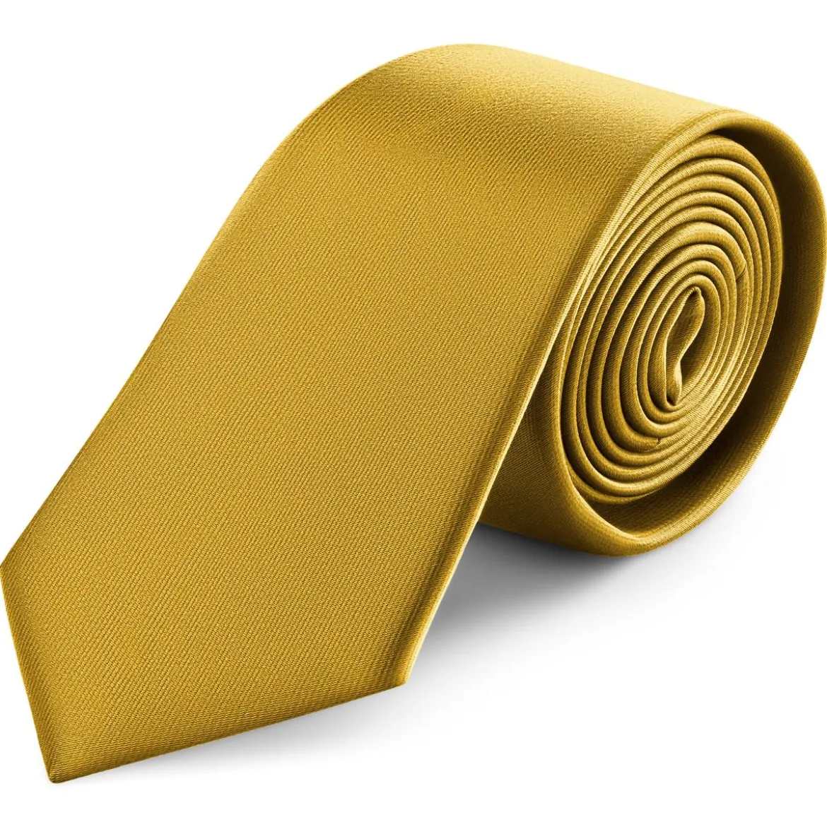 8 cm złocisto-brązowy krawat satynowy
