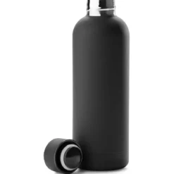 Czarna butelka na wodę Trendhim ze stali nierdzewnej