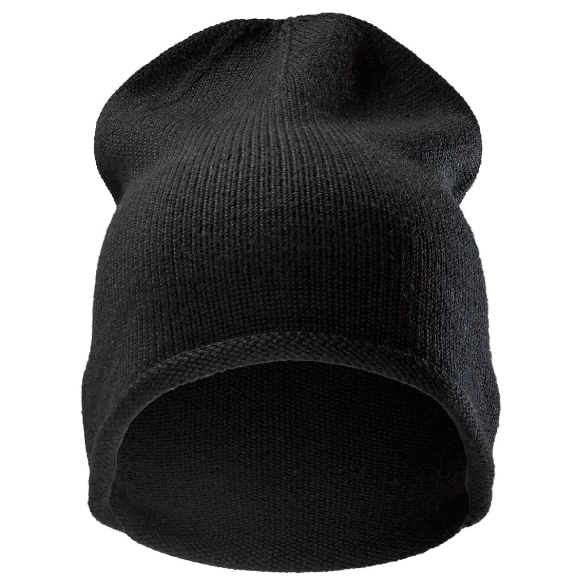 Czarna czapka beanie z wełny merynosa Franke Montagna