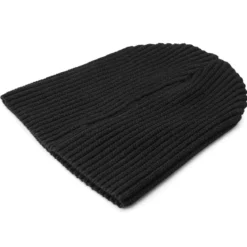 Czarna lekka beanie z bawełny organicznej Kristian Kite