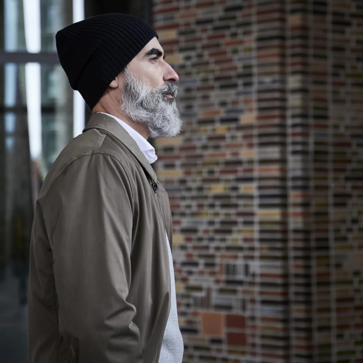 Czarna lekka beanie z bawełny organicznej Kristian Kite