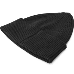 Czarna lekka beanie z bawełny organicznej Kevin Kite