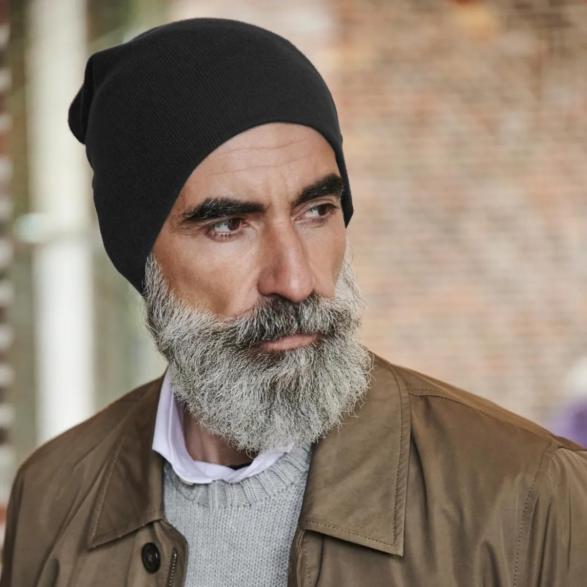 Czarna lekka beanie z bawełny organicznej Kyler Kite
