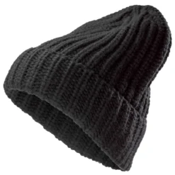 Czarna masywna dzianinowa czapka beanie Fee Montagna