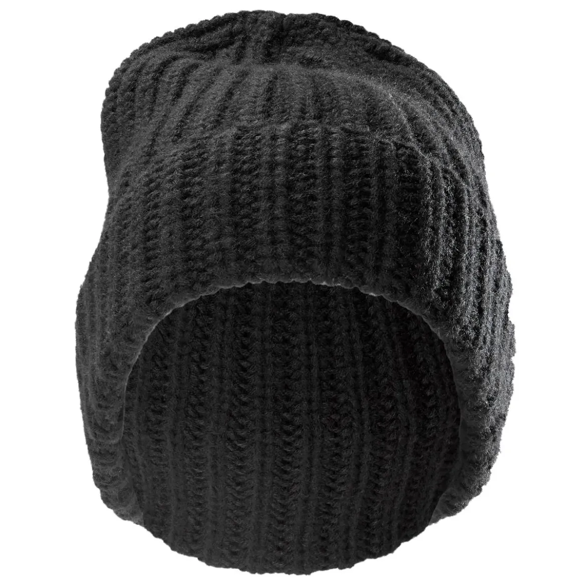 Czarna masywna dzianinowa czapka beanie Fee Montagna