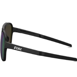 Czarne i zielone okulary przeciwsłoneczne w stylu retro | Bliz 0ZB7018