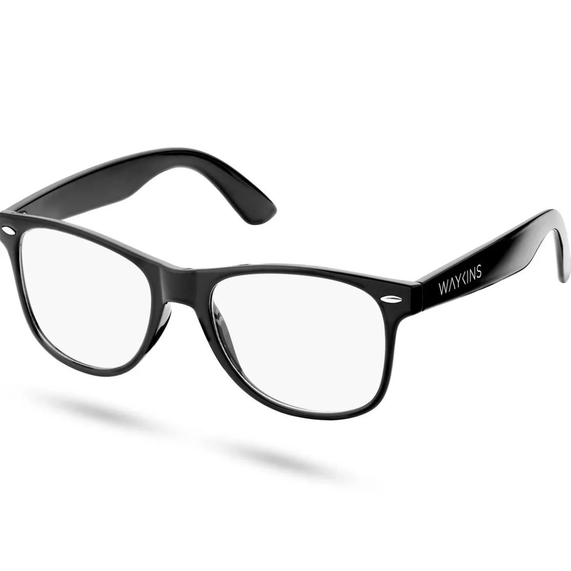 Czarne okulary retro blokujące niebieskie światło