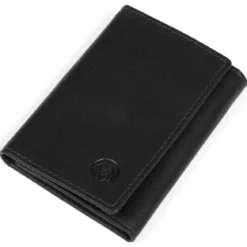 Czarne skórzane etui na klucze RFID Montreal