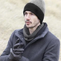Czarno-szara czapka beanie Frencis Montagna