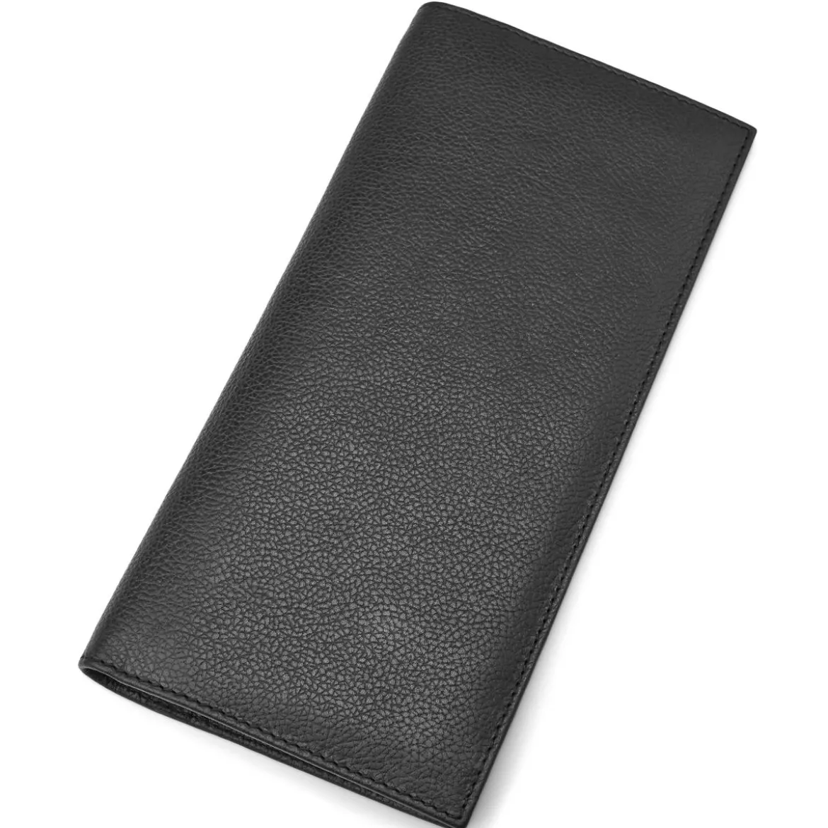 Czarny skórzany portfel podróżny blokujący RFID Lowe