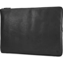Czarny skórzany rękaw na laptopa Montreal