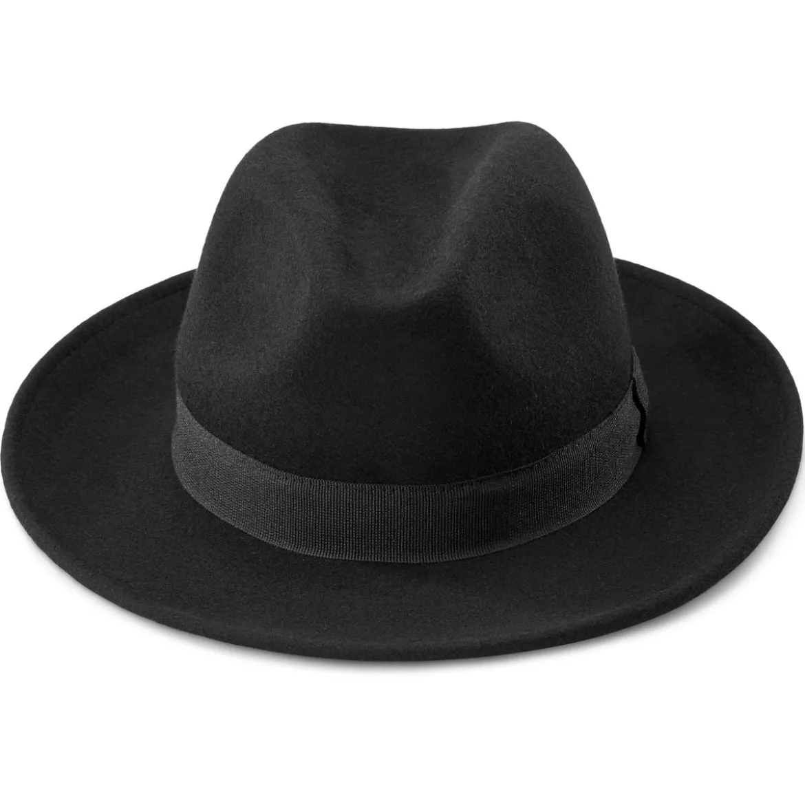 Czarny wełniany kapelusz fedora Alessandria Fido