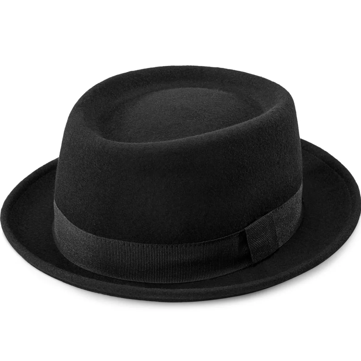 Czarny wełniany kapelusz Heisenberg Fido