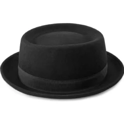 Czarny wełniany kapelusz Heisenberg Fido