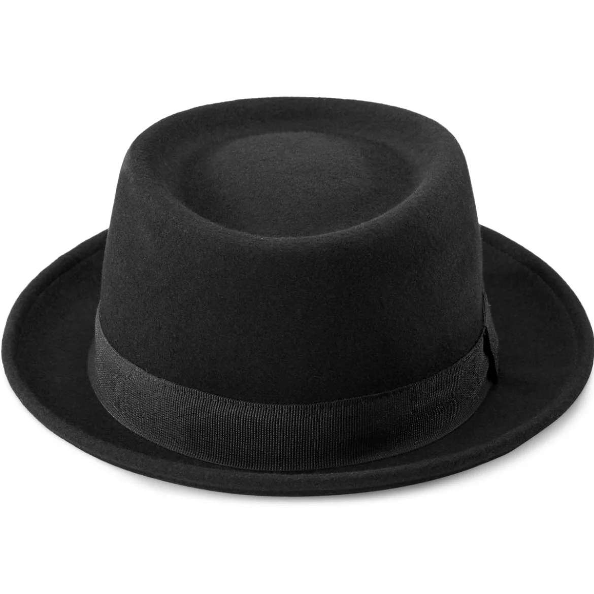 Czarny wełniany kapelusz Heisenberg Fido