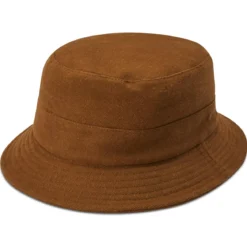 Czekoladowo-brązowy kapelusz Bucket Hat Giotto Moda