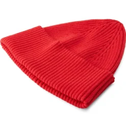 Czerwona lekka beanie z bawełny organicznej Kevin Kite