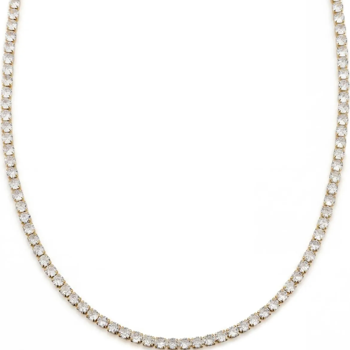 Dazzle | 5mm pozłacany 14K łańcuszek tenisowy z cyrkoniami