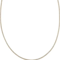 Dazzle | 2mm pozłacany 14K łańcuszek tenisowy z cyrkoniami