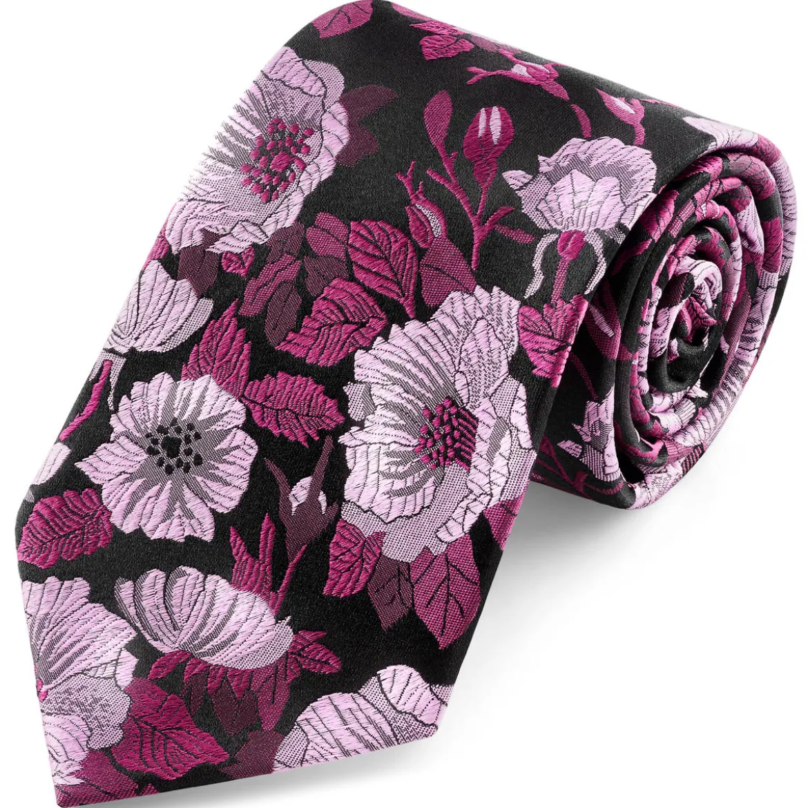 Dianthus | 8 cm różowy krawat jedwabny w kwiaty