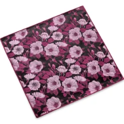 Dianthus | Różowa poszetka jedwabna w kwiaty