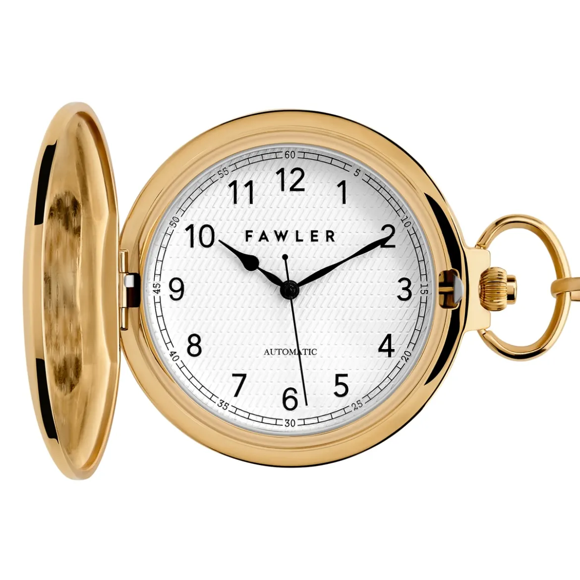 Easton | Złocisty automatyczny zegarek kieszonkowy