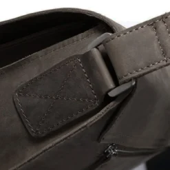 Elegancka skórzana aktówka w kolorze khaki