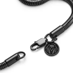 Essentials | 4 mm spiżowo-czarna bransoletka wężyk