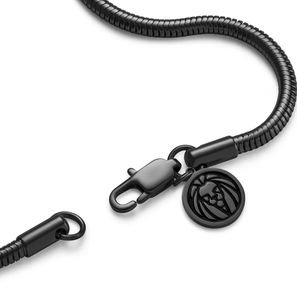 Essentials | 3 mm spiżowo-czarna bransoletka wężyk