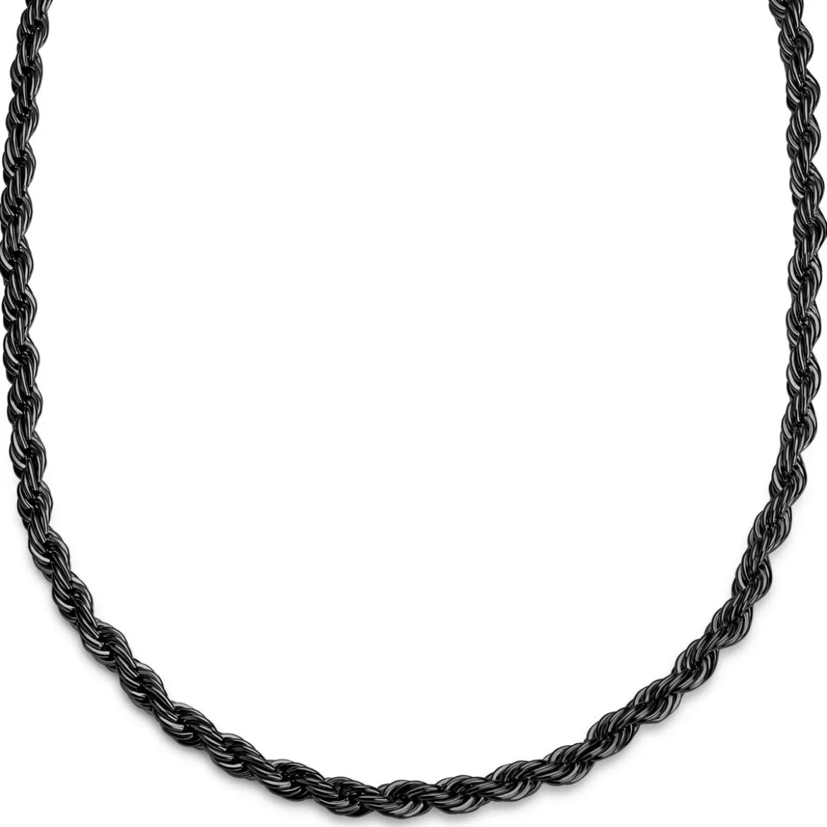 Essentials | 8 mm spiżowo-czarny naszyjnik linka