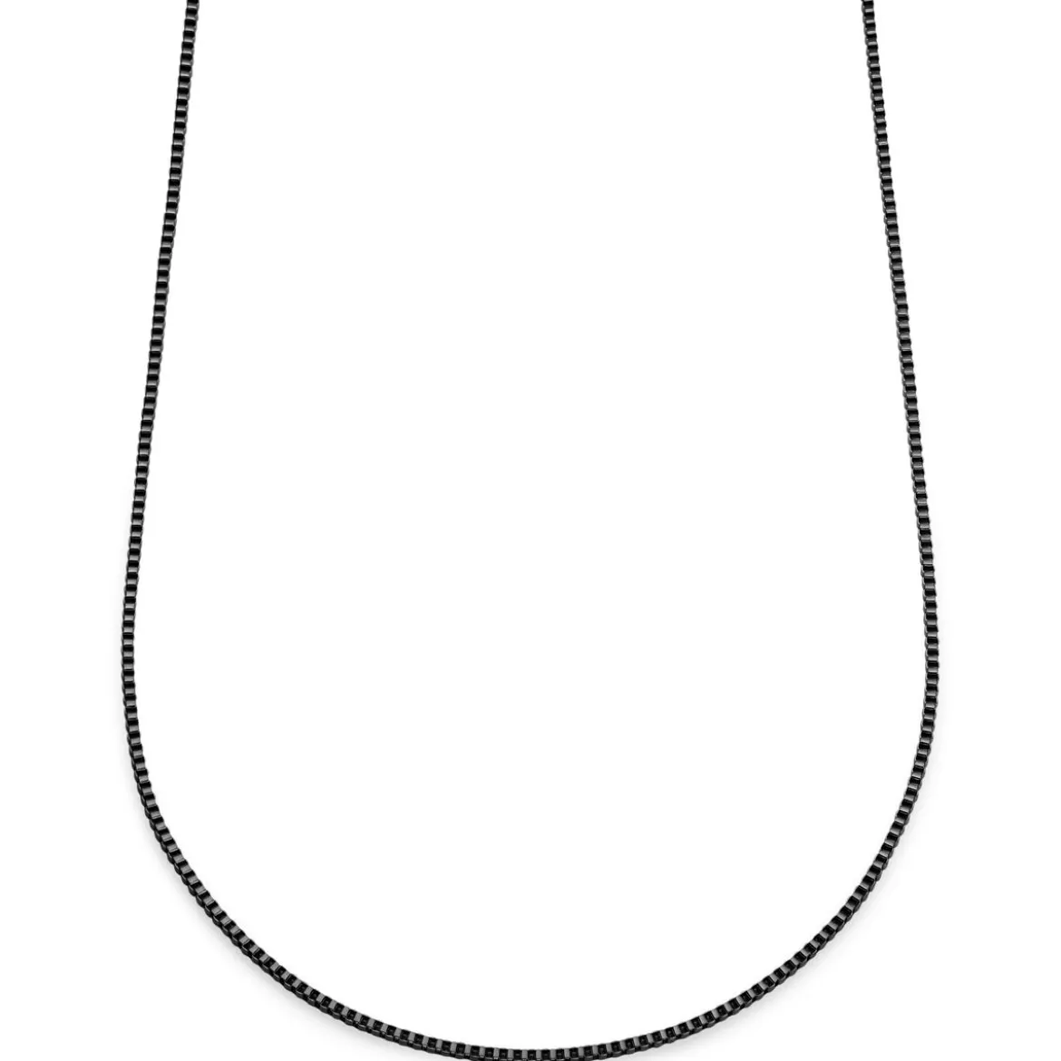 Essentials | 2 mm spiżowo-czarny naszyjnik kostka kwadratowa