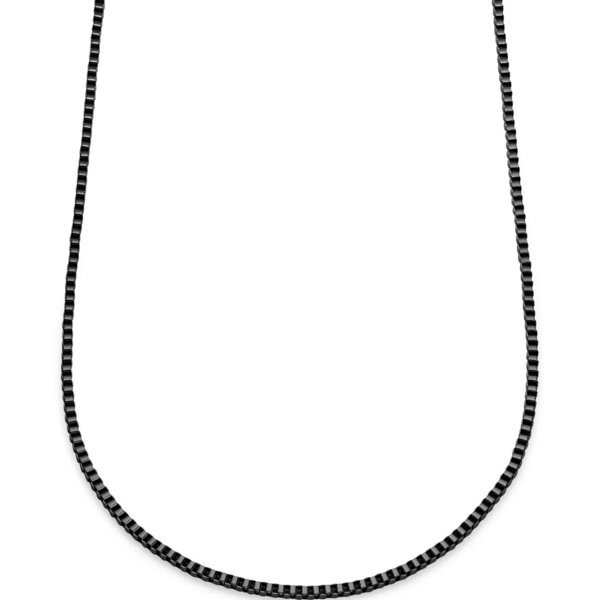 Essentials | 3 mm spiżowo-czarny naszyjnik kostka kwadratowa