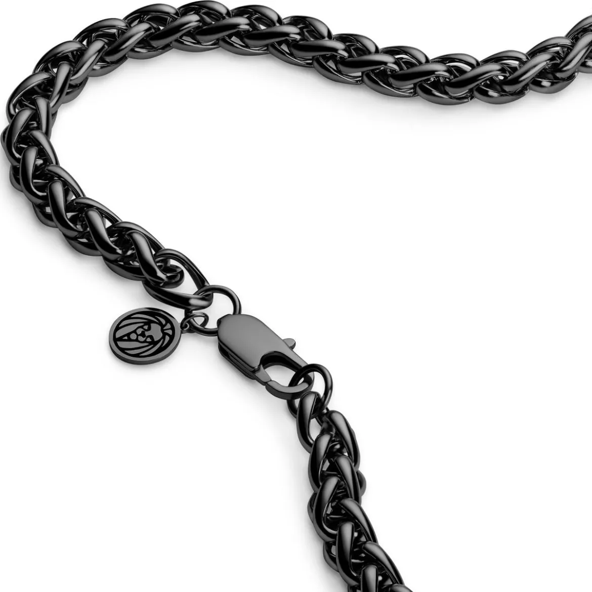 Essentials | 8 mm spiżowo-czarny naszyjnik kłos