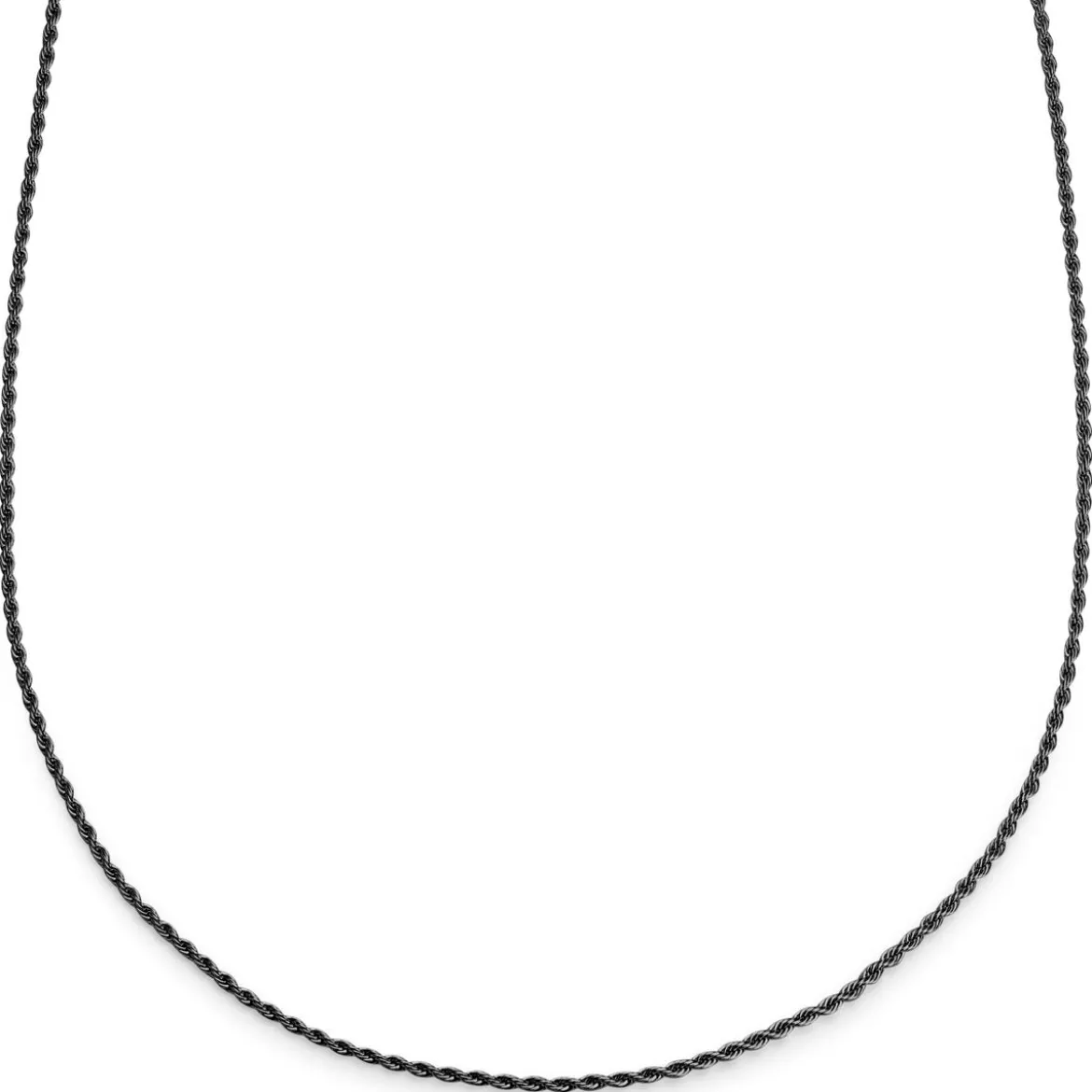 Essentials | 2 mm spiżowo-czarny naszyjnik linka