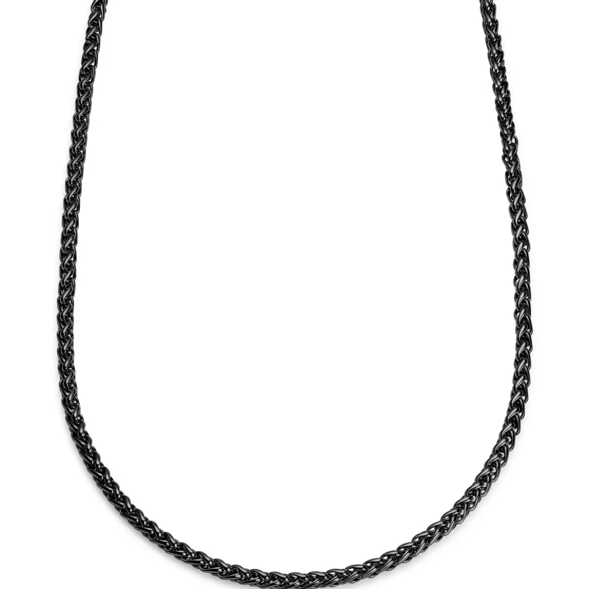 Essentials | 6 mm spiżowo-czarny naszyjnik kłos