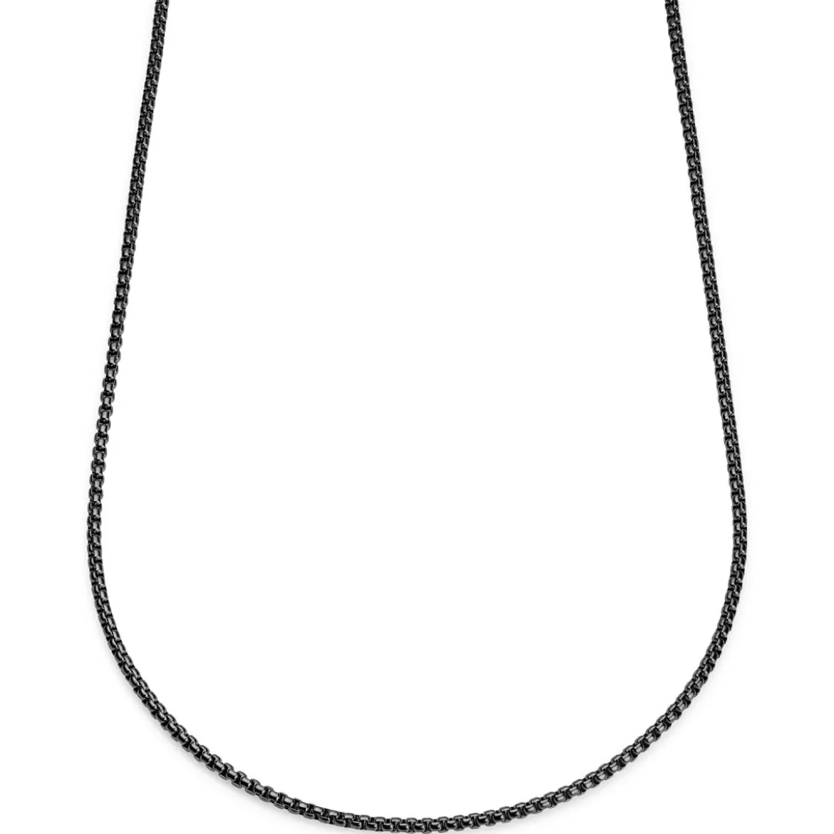 Essentials | 3 mm spiżowo-czarny naszyjnik kostka zakrzywiona