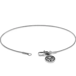 Essentials | 1 mm srebrzysta bransoletka wężyk