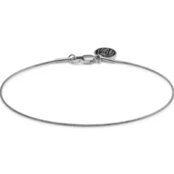 Essentials | 1 mm srebrzysta bransoletka wężyk