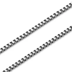 Essentials | 2 mm srebrzysta bransoletka kostka kwadratowa