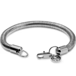 Essentials | 6 mm srebrzysta bransoletka wężyk