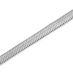 Essentials | 4 mm srebrzysta bransoletka jodełka