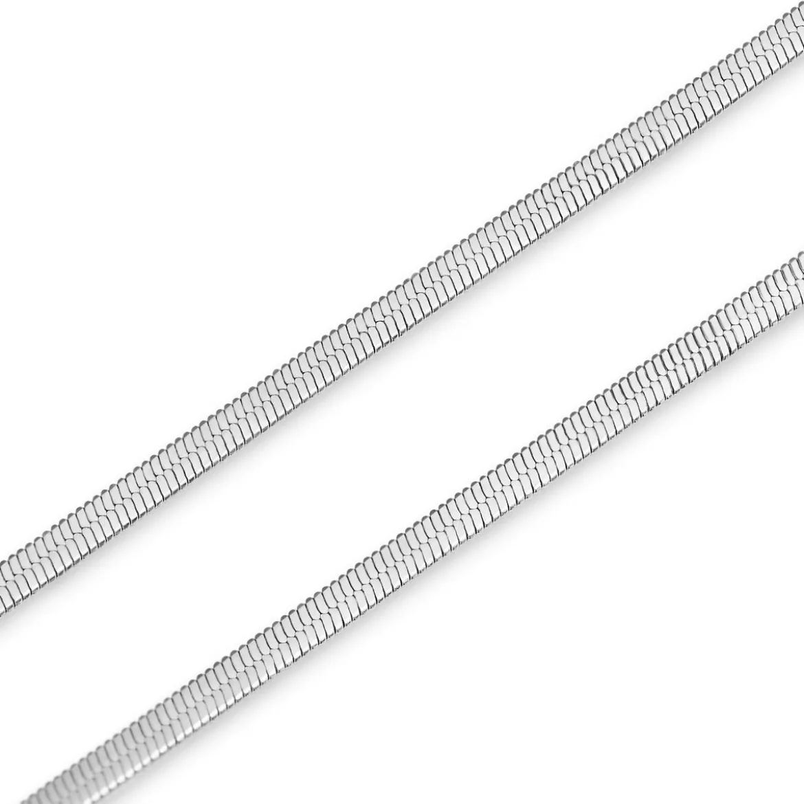 Essentials | 2 mm srebrzysta bransoletka jodełka